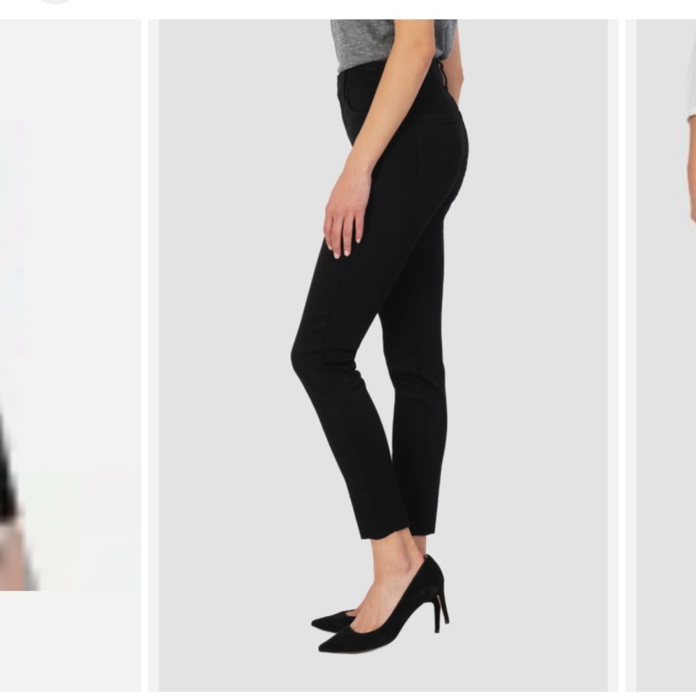 😍@KUT FROM THE CLOTH Nordstrom High Waist Ankle Skinny Black Jeans 👖 size 4